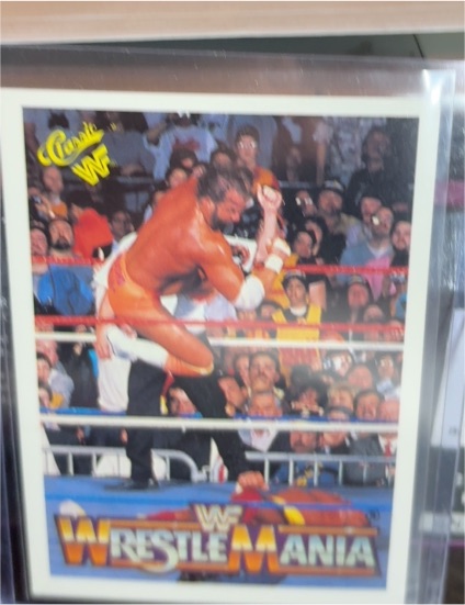 1990 Classic WWF WrestleMania V #115 Macho Man Randy Savage — front