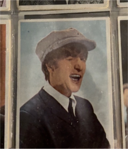 1964 Topps Beatles Color Card John Lennon — front