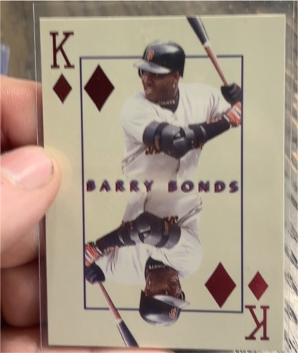 1990 U.S. Playing Card Co. King of Diamonds Barry Bonds — front