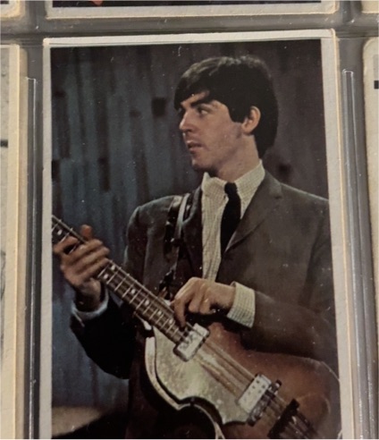 1964 Topps Beatles Color Card #8 Paul McCartney — front