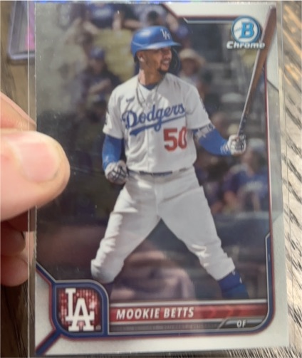 2022 Bowman Chrome #84 Mookie Betts — front