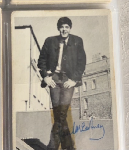 1964 O-Pee-Chee The Beatles Black and White #3 Paul McCartney — front