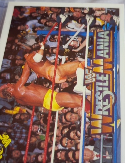 1990 TitanSports Classic WWF WrestleMania 2 Macho Man and George Steele #13 — front