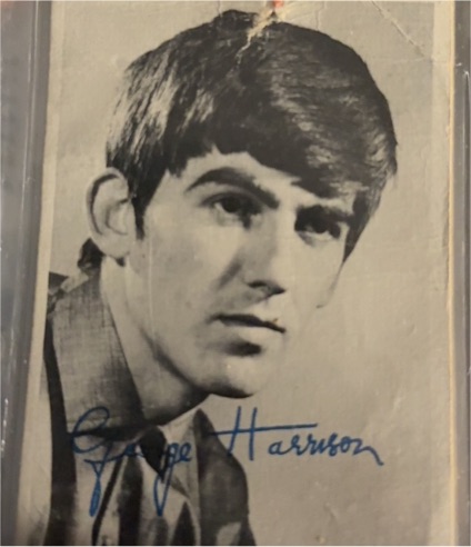 1964 Topps Beatles B&W #15 George Harrison — front