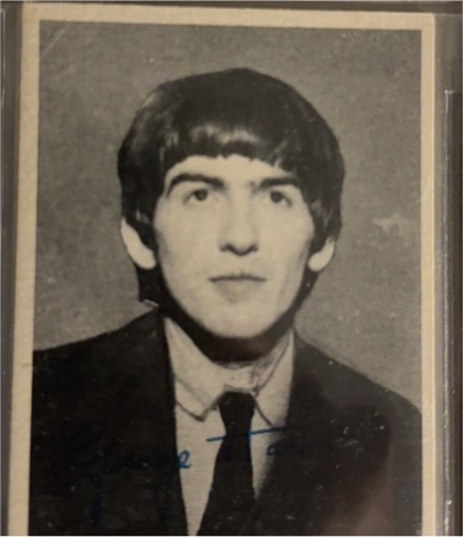 1964 Topps Beatles Black & White 3rd Series #159 George Harrison — front
