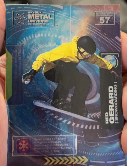 2021 Skybox Metal Universe Champions #57 Red Gerard Snowboarding — front