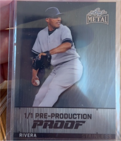 2026 Leaf Metal Stainless #1/1 Mariano Rivera — front