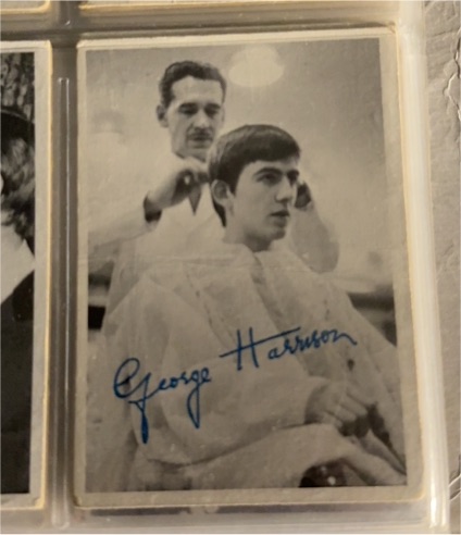 1964 Topps Beatles Black and White #53 George Harrison — front