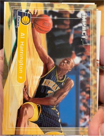 1999-00 SkyBox Impact #142 Al Harrington — front