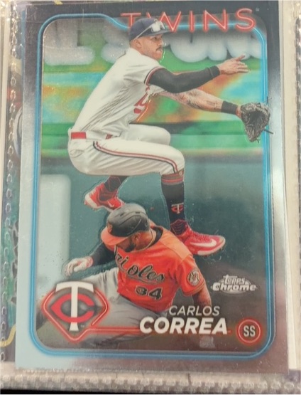 2024 Topps Chrome #156 Carlos Correa — front
