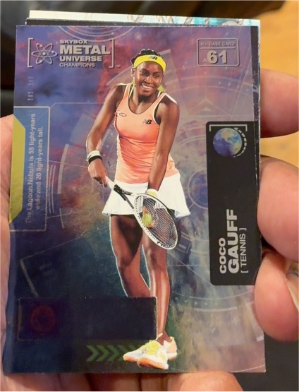 2021 Skybox Metal Universe Champions #61 Coco Gauff — front