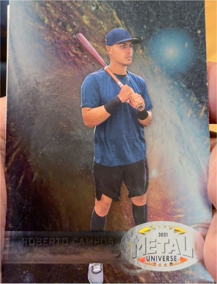 2021 SkyBox Metal Universe Champions #RB-11 Roberto Campos 1997-98 Retro — front