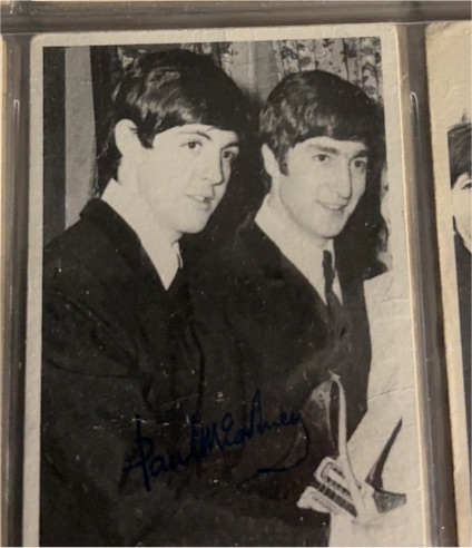 1964 Topps Beatles Black & White 3rd Series #120 John & Paul — front