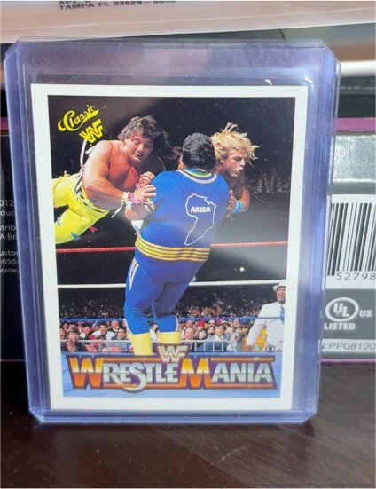 1990 Classic WWF WrestleMania #98 Akeem / Marty Jannetty / Shawn Michaels — front