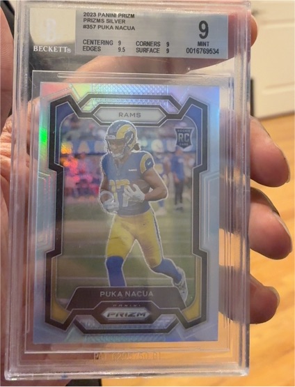 2023 Panini Prizm #357 Puka Nacua Silver Prizm — front