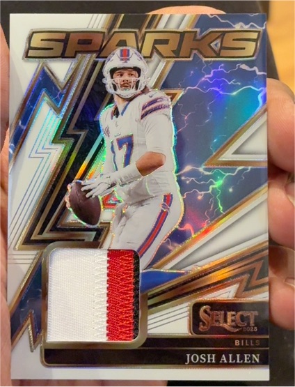2025 Panini Select #SPK-JAN Josh Allen Sparks — front