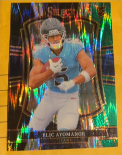 2025 Panini Select #127 Elic Ayomanor Premier Level Rookie — front