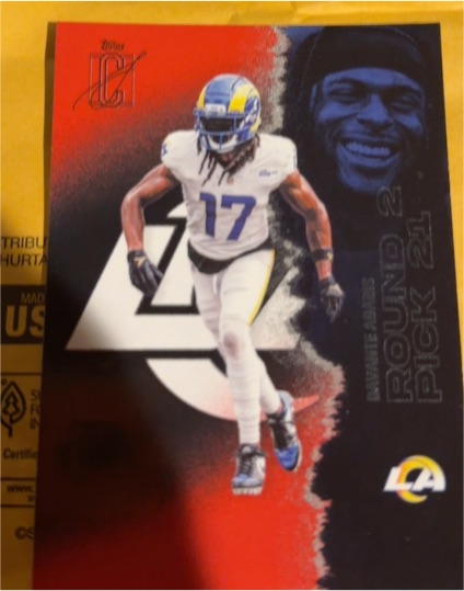 2025 Topps Signature Class #82 Davante Adams — front