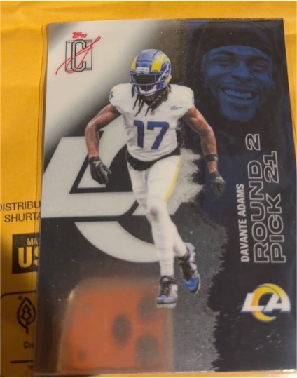 2025 Topps Signature Class #82 Davante Adams — front