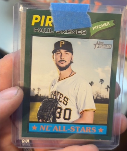 2026 Topps Heritage #33 Paul Skenes — front