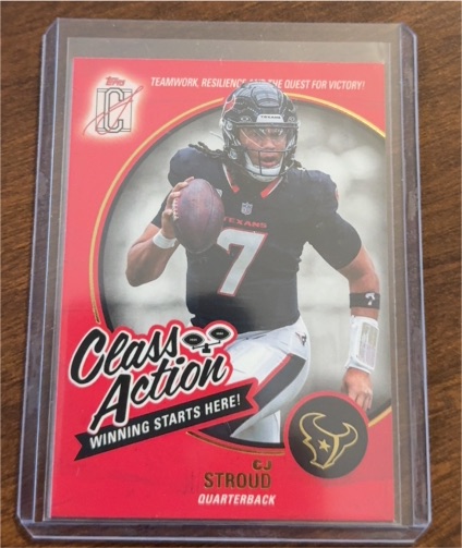 2025 Topps Signature Class #CA-13 C.J. Stroud Class Action — front