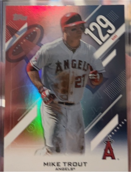 2026 Topps Series 2 Crooked Numbers #CN-25 Mike Trout — front