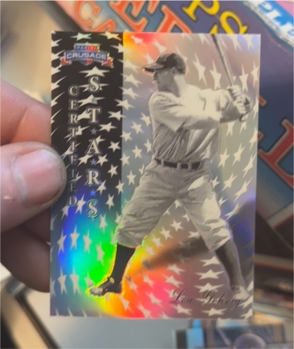 2025 Panini Crusade #5 Lou Gehrig Certified Stars — front
