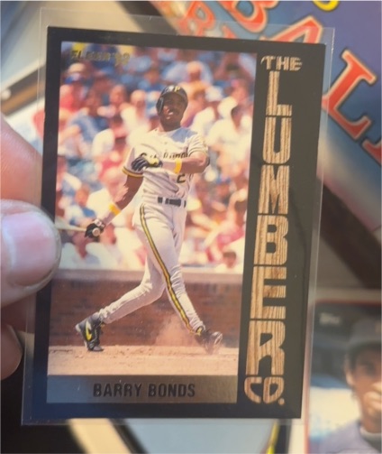 1992 Fleer The Lumber Company #8 Barry Bonds — front