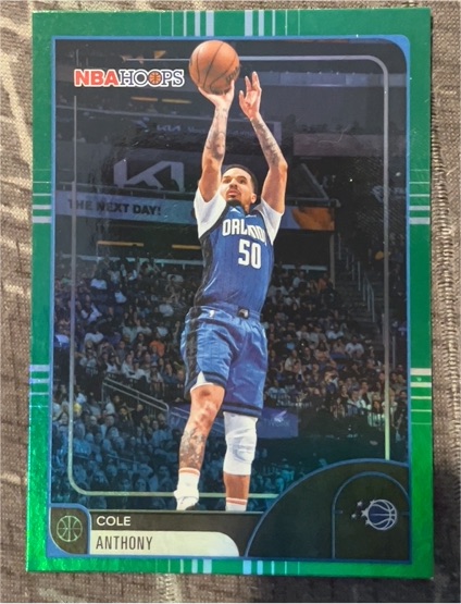2025-26 Topps NBA Hoops #77 Cole Anthony — front