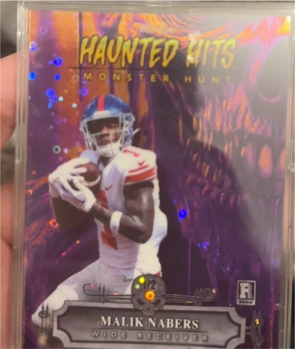 2024 Wild Card Haunted Hits Monster Hunt #HHM-MN Malik Nabers — front