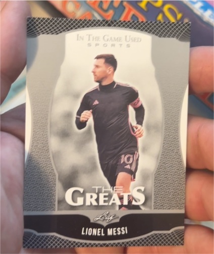 2024 Leaf In the Game Used The Greats #TG-20 Lionel Messi — front