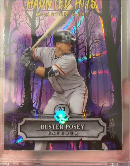 2025 Wild Card Haunted Hits Monster Hunt #HHH-BP Buster Posey — front