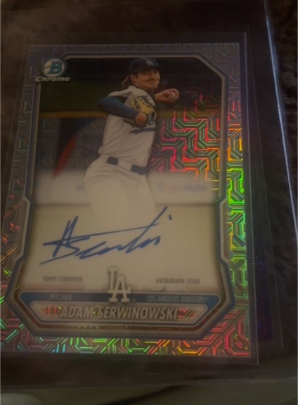 2026 Bowman Chrome #BMA-ASE Adam Serwinowski — front