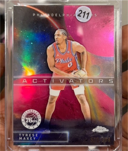 2025-26 Topps Chrome Activators #AC-6 Tyrese Maxey — front