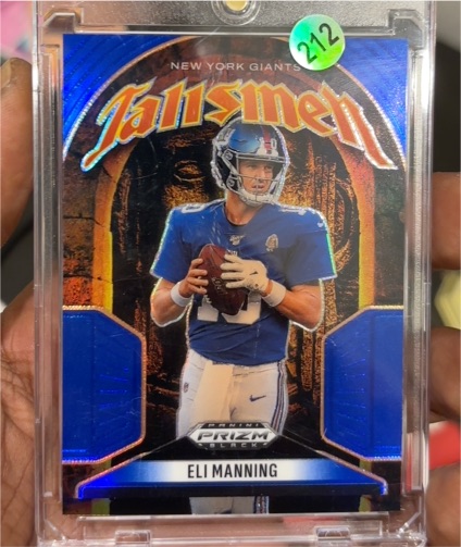 2025 Panini Prizm Black #3 Eli Manning — front