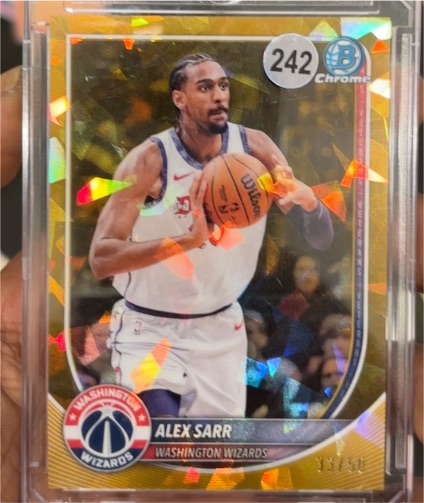 2025 Bowman Chrome #242 Alex Sarr — front