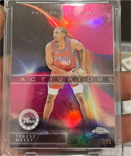2025-26 Topps Chrome Activators #AC-6 Tyrese Maxey — front
