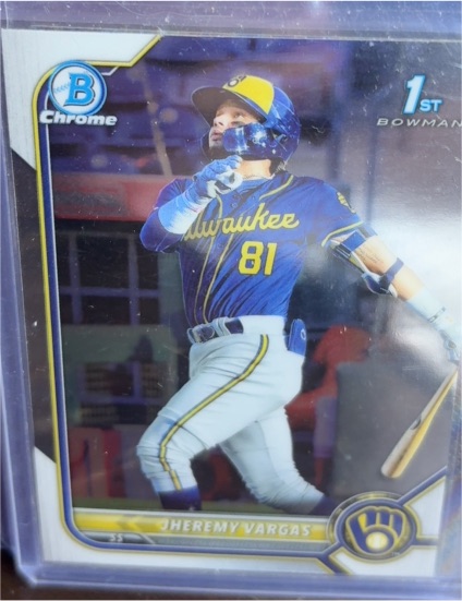 2022 Bowman Chrome Prospects #BCP-144 Jheremy Vargas — front