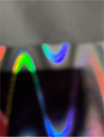 Rainbow Holographic Foil Material — front