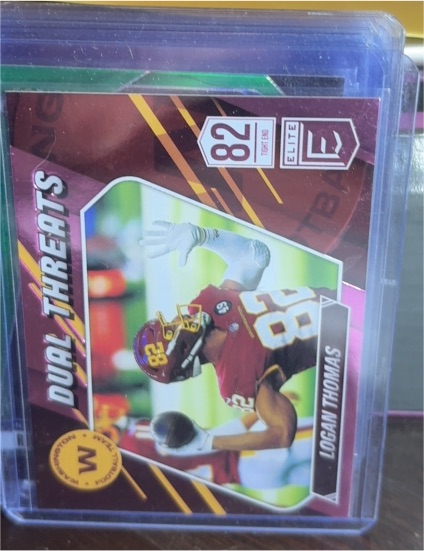 2021 Donruss Elite Dual Threats #DT4 Logan Thomas — front