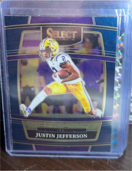 2022 Panini Select Draft Picks Concourse #49 Justin Jefferson — front