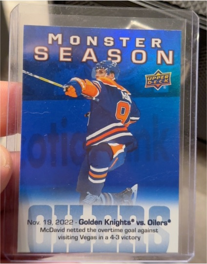 2023-24 Upper Deck Series 2 Monster Season #MS-18 Connor McDavid — front