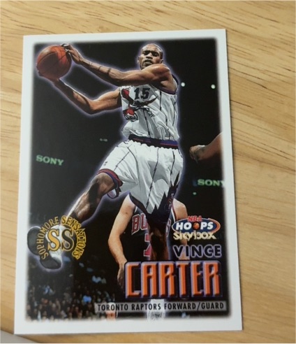 1999-00 Skybox NBA Hoops #100 Vince Carter — front