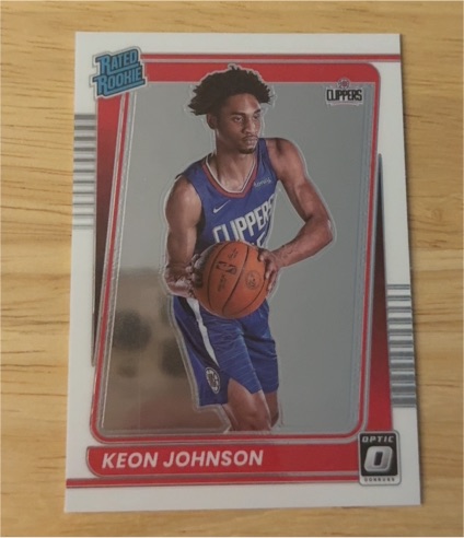 2021-22 Panini Donruss Optic #192 Keon Johnson — front