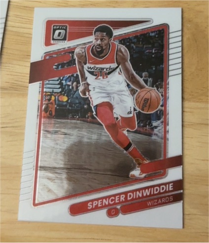 2021-22 Panini Donruss Optic #54 Spencer Dinwiddie — front