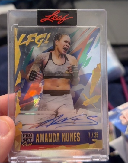 2024 Leaf Pro Set #7/25 Amanda Nunes — front