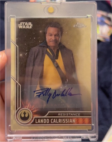 2023 Topps Chrome Star Wars #77 Lando Calrissian Resistance — front