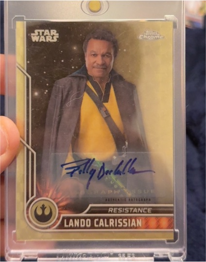 2023 Topps Chrome Star Wars #77 Lando Calrissian Resistance — front