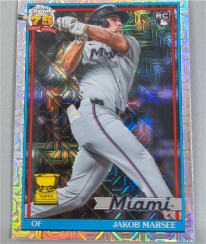 2026 Topps Series 2 1991 Chrome Silver Pack Mojo #91C2-5 Jakob Marsee — front