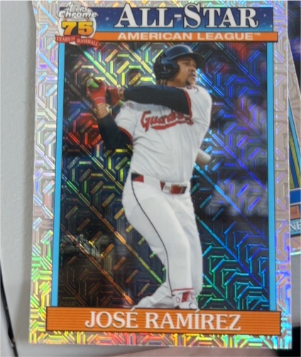 2026 Topps Series 2 Silver Pack Chrome All-Star #91ASC-18 José Ramírez — front